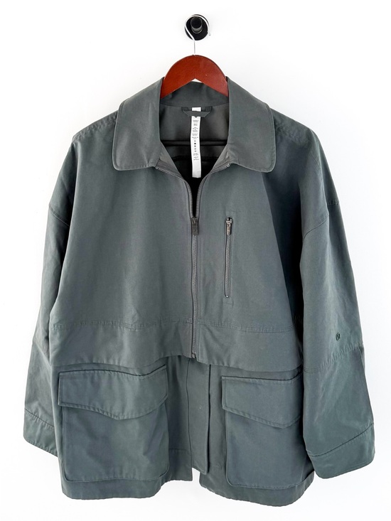 lululemon athletica Other - NEW Lululemon Men's Green-Gray Zip-Front Utility Field Jacket XL Detachable